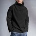 Mens Casual High Collar Fit Solid Color Long Sleeve T-shirts Mens Casual High Collar Fit Solid Color Long Sleeve T-shirts
