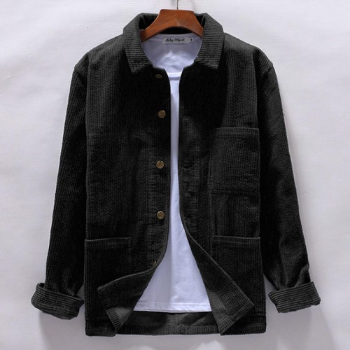 Mens Corduroy Winter Loose Button Fly Thick Warm Vintage Long Sleeve Coats Mens Corduroy Winter Loose Button Fly Thick Warm Vintage Long Sleeve Coats