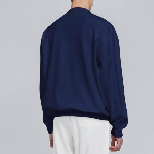 Men V-Neck Solid Color Pockets Pullovers Men V-Neck Solid Color Pockets Pullovers