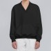 Men V-Neck Solid Color Pockets Pullovers Men V-Neck Solid Color Pockets Pullovers