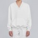 Men V-Neck Solid Color Pockets Pullovers Men V-Neck Solid Color Pockets Pullovers