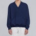 Men V-Neck Solid Color Pockets Pullovers Men V-Neck Solid Color Pockets Pullovers